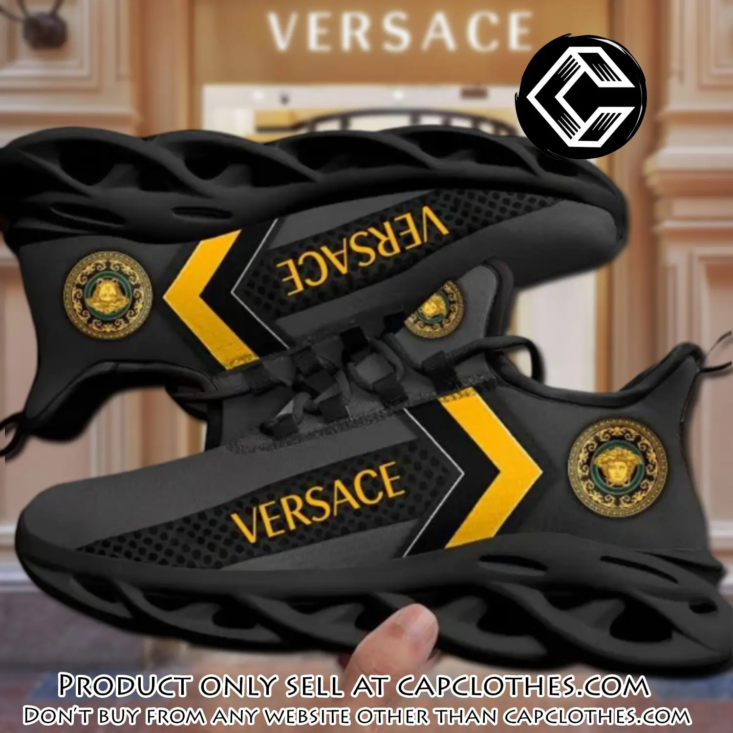 Versace black premium max soul shoes luxury brand gifts for men women cc5233063
